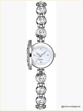 Women's Elegant Diamond Dial Quartz Wrist Watch